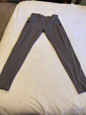 Women's Gray Slim Jogger Pants with Pockets